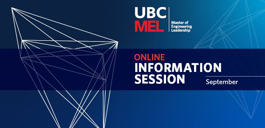 UBC MEL September Information Session